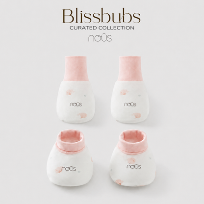 Mittens & Socks Set | Soft Signature Nu Blend for Tiny Hands & Feet (4 colors - Freesize)