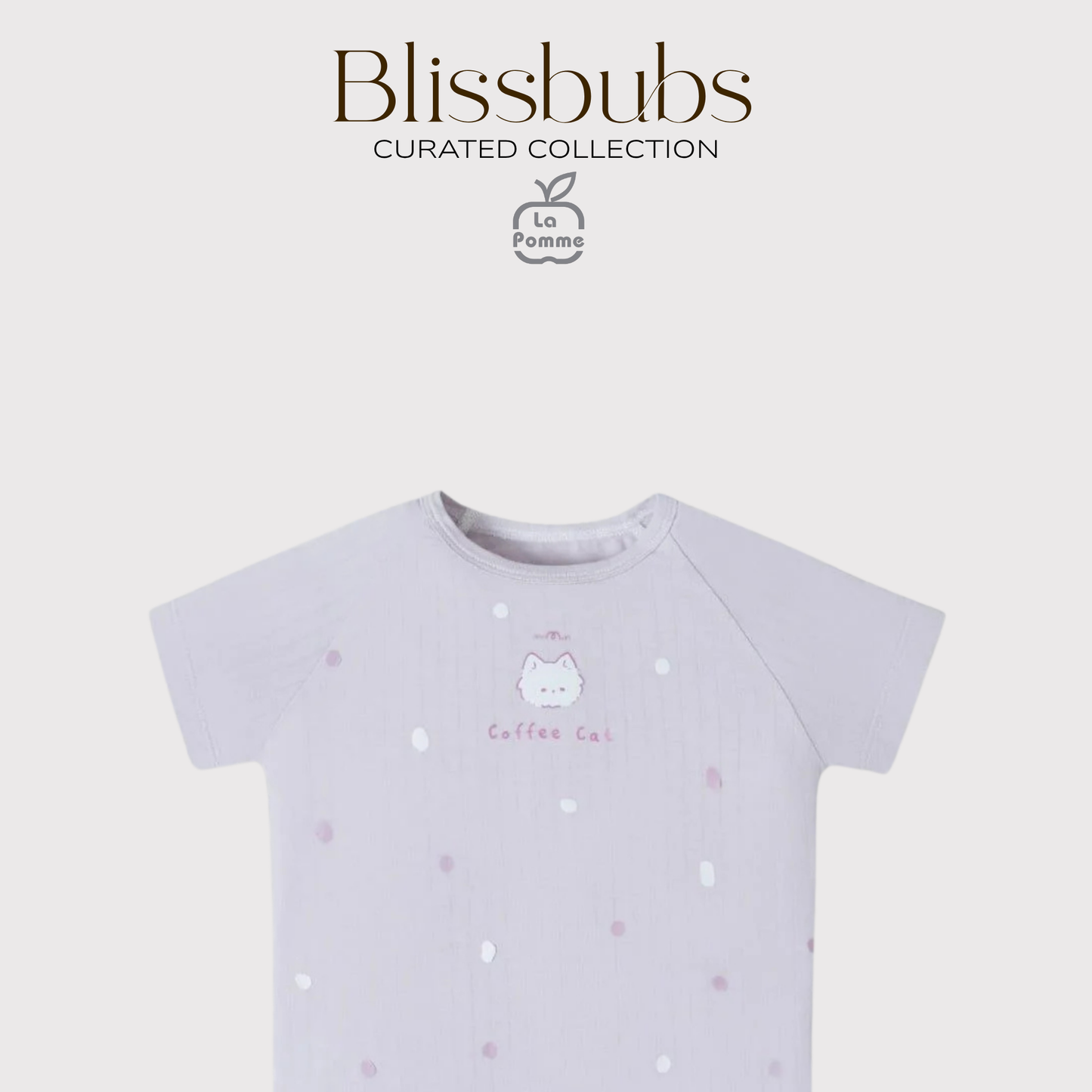Smooth Touch Coffee Cat Short Set | Silky Soft Signature Petit Comfort