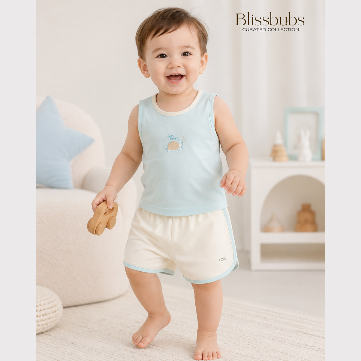 Fun Time Turtle Short Set