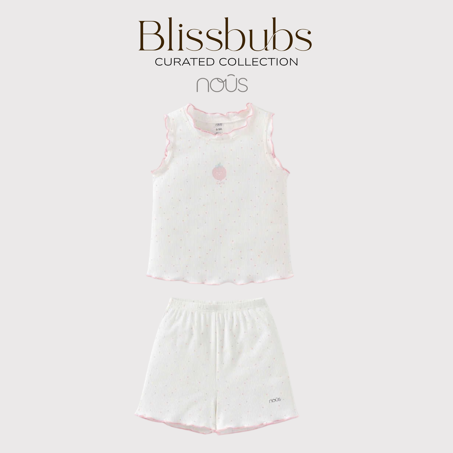 Peachy Dot Short Set | Soft Yet Durable for Active Little Girls