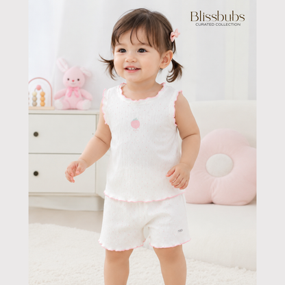 Peachy Dot Short Set