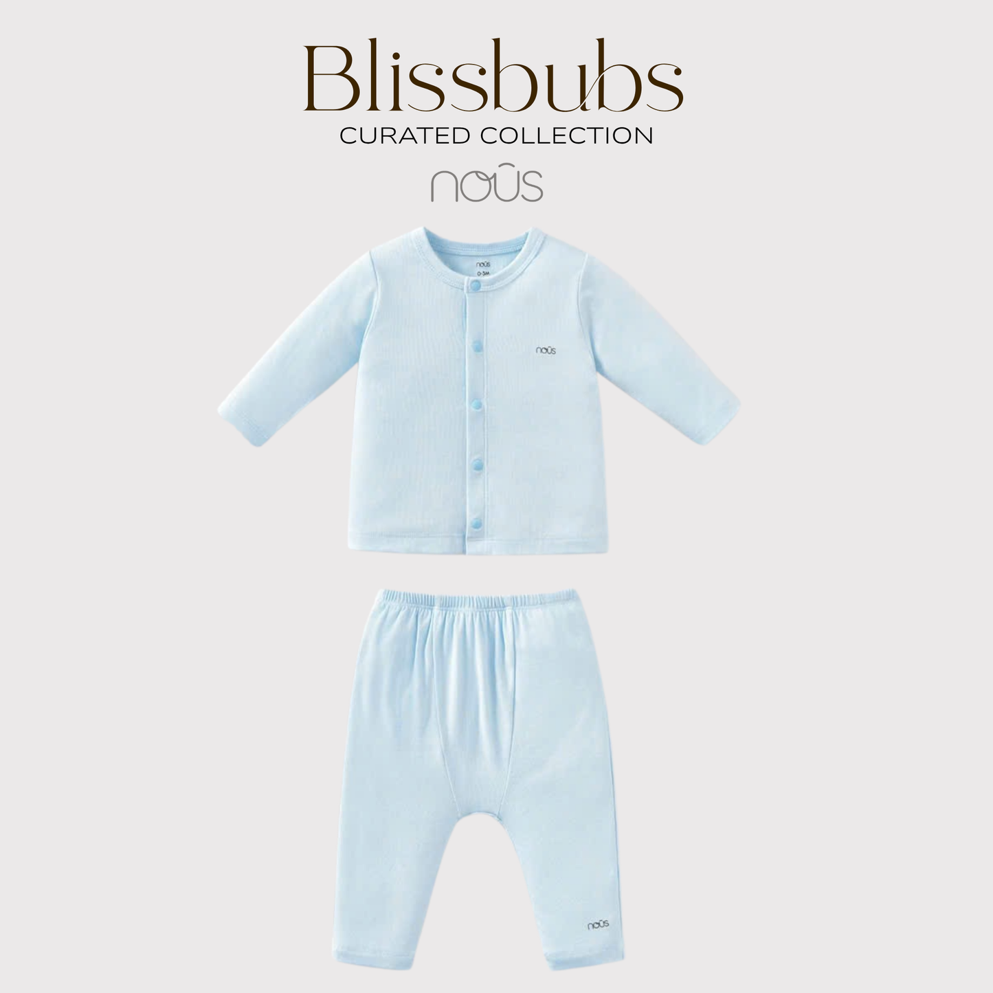 Blue Cloud Long Set | Soft Petit Comfort for Precious Bubs