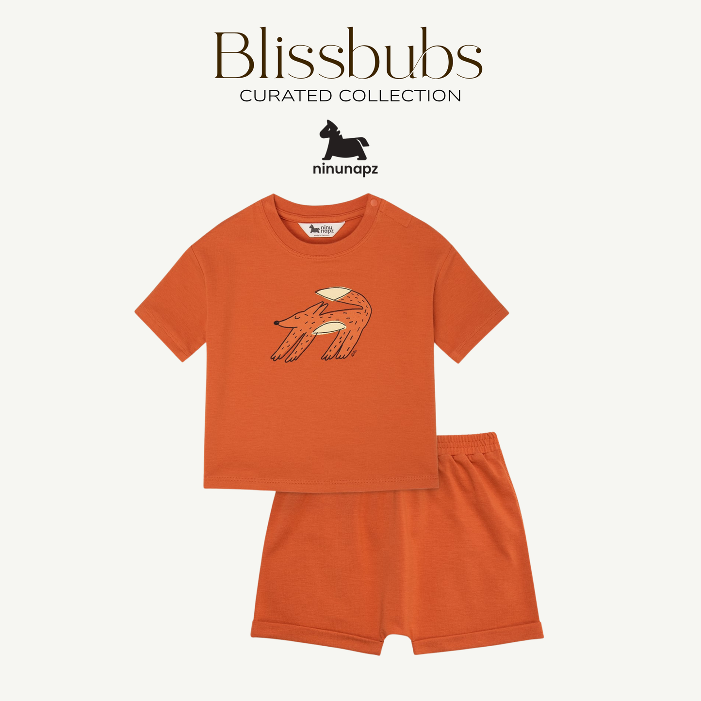 Napping Fox Short Set | Buttery-Soft Comfort for Every Little Adventure