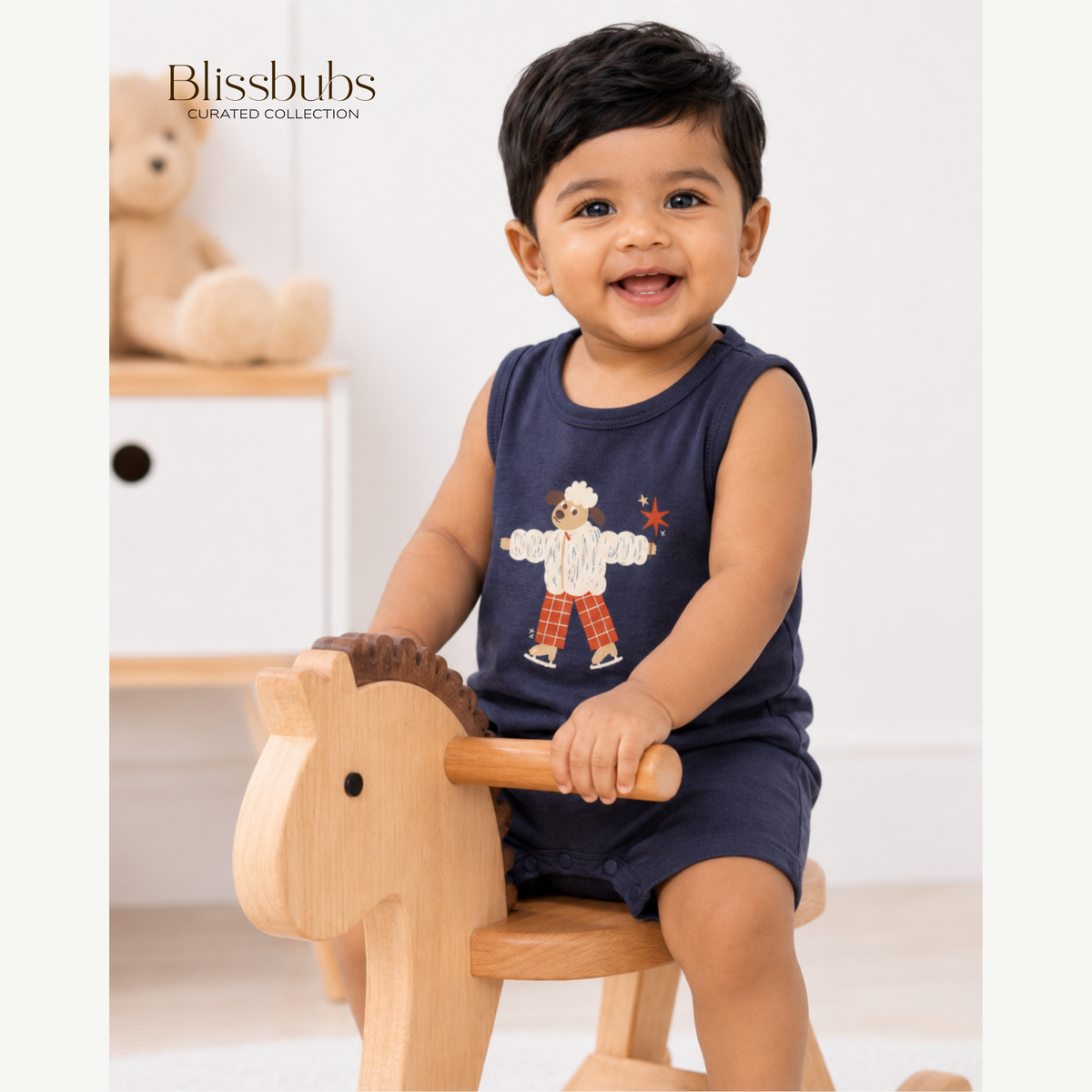 Woolly on Wheels Romper