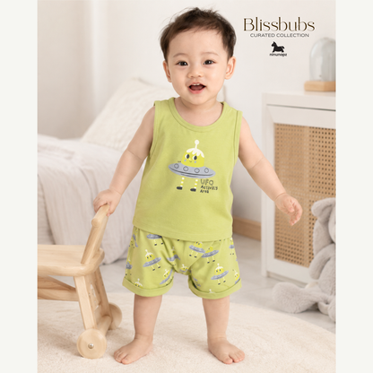 Summer UFO Short Set | Buttery-Soft Comfort for Sunny Little Explorers