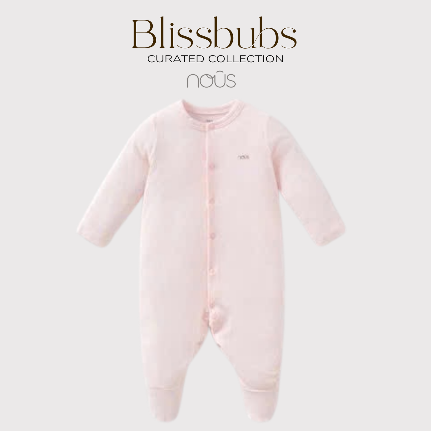 Blush Cloud Jumpsuit | Soft Full-Cover Comfort for Newborns