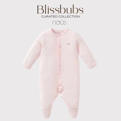 Blush Cloud Jumpsuit | Soft Full-Cover Comfort for Newborns