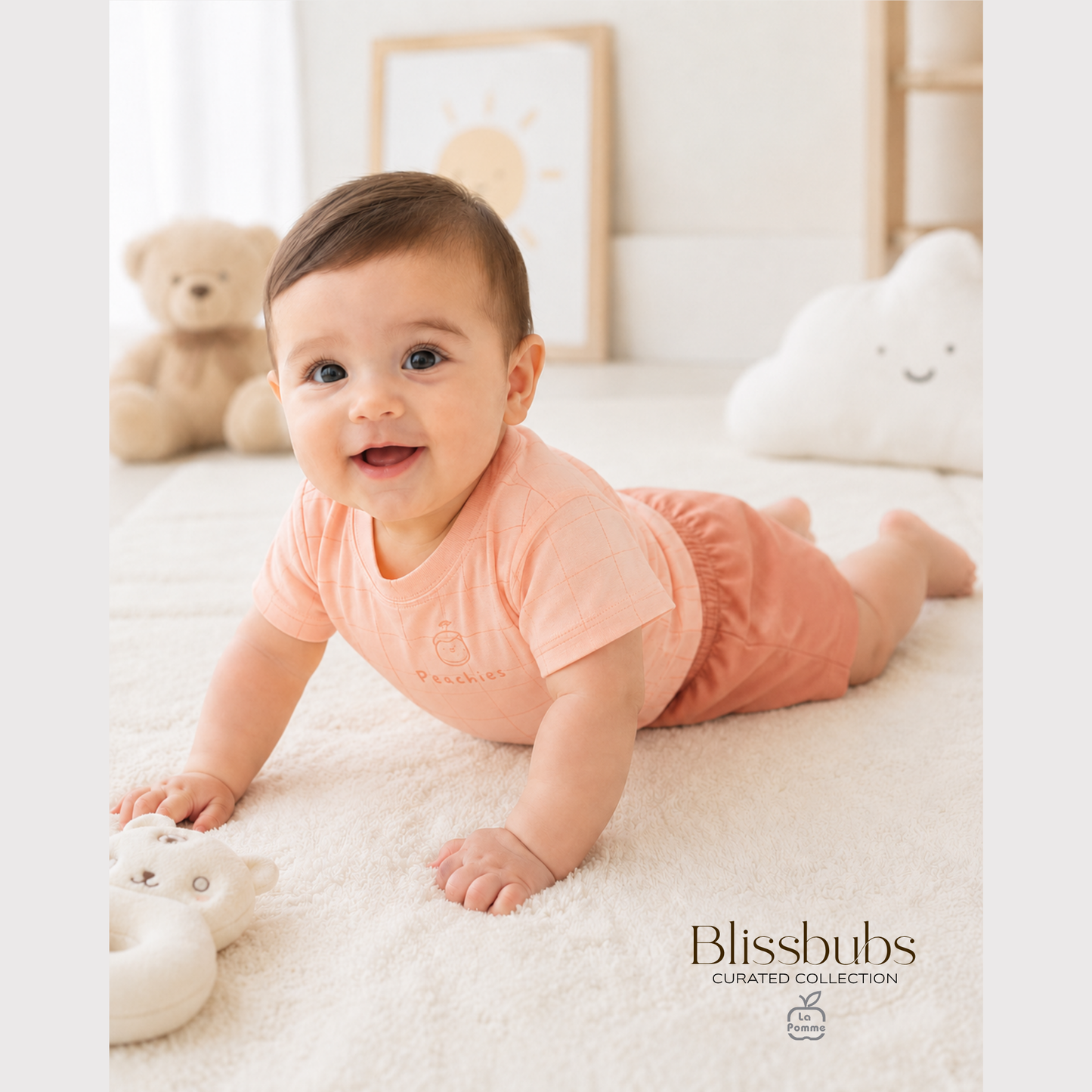 Smooth Touch Peachies Short Set | Silky Soft Signature Petit Comfort