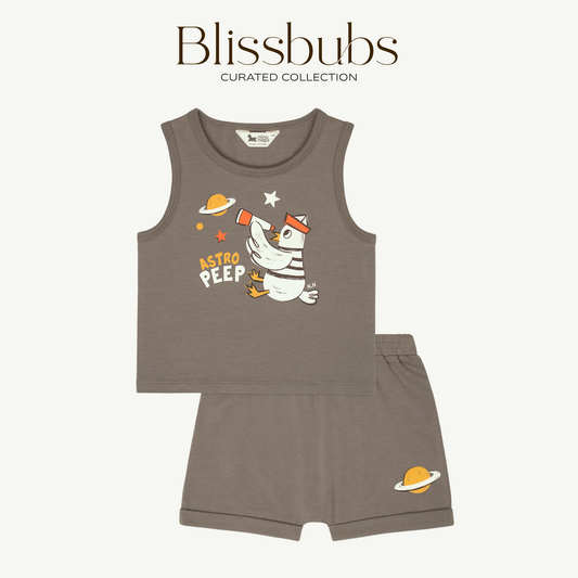Astro Peep Tank Short Set