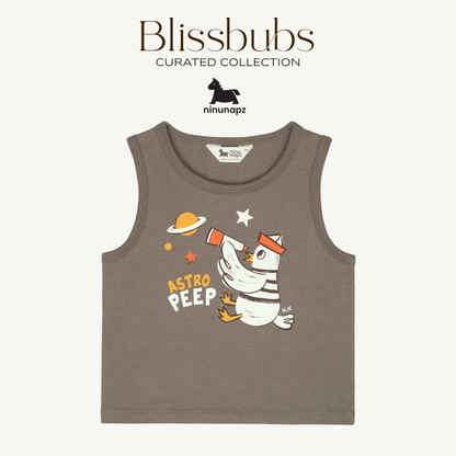 Astro Peep Tank Short Set | Buttery-Soft Comfort for Playful Little Bubs
