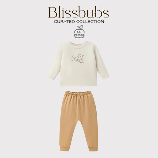 Smooth Touch Caramel Sand Long Set | Silky-Soft Signature Petit Comfort