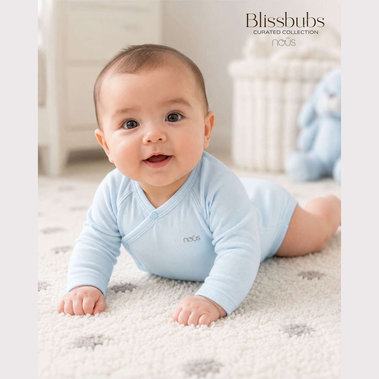 Blue Cloud Bodysuit | Soft Petit Comfort for Precious Bubs