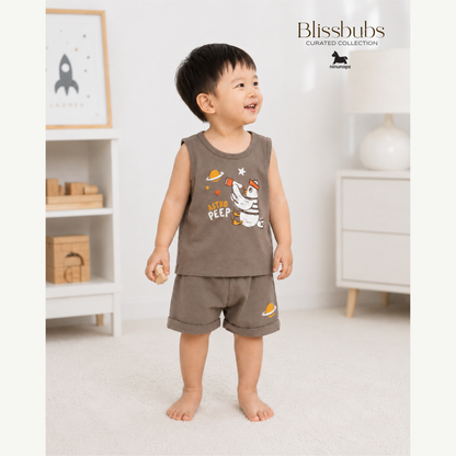 Astro Peep Tank Short Set | Buttery-Soft Comfort for Playful Little Bubs