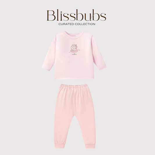 Smooth Touch Pink Float Long Set