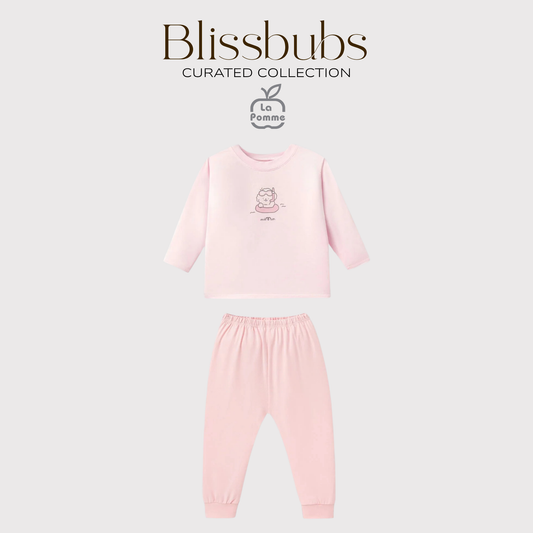 Smooth Touch Pink Float Long Set | Silky-Soft Signature Petit Comfort