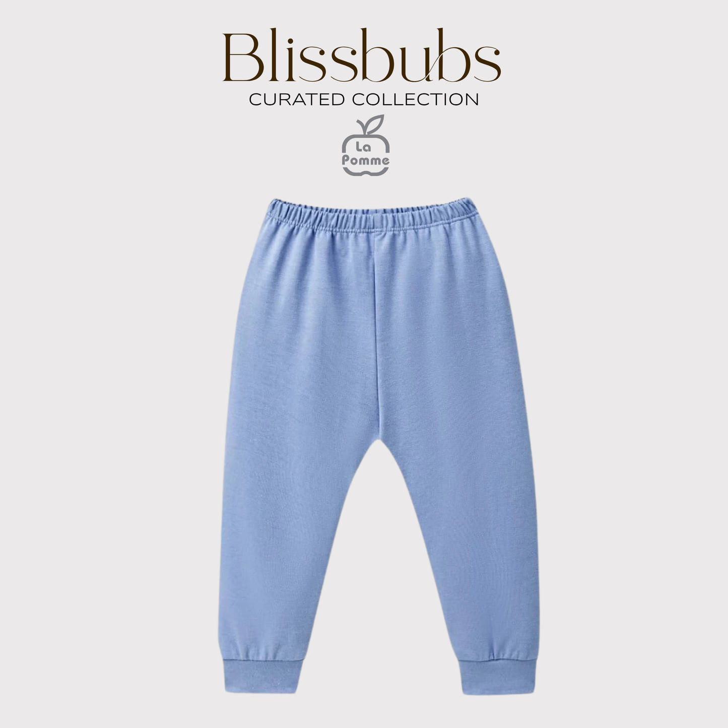 Smooth Touch Blue Swim Long Set | Silky-Soft Signature Petit Comfort