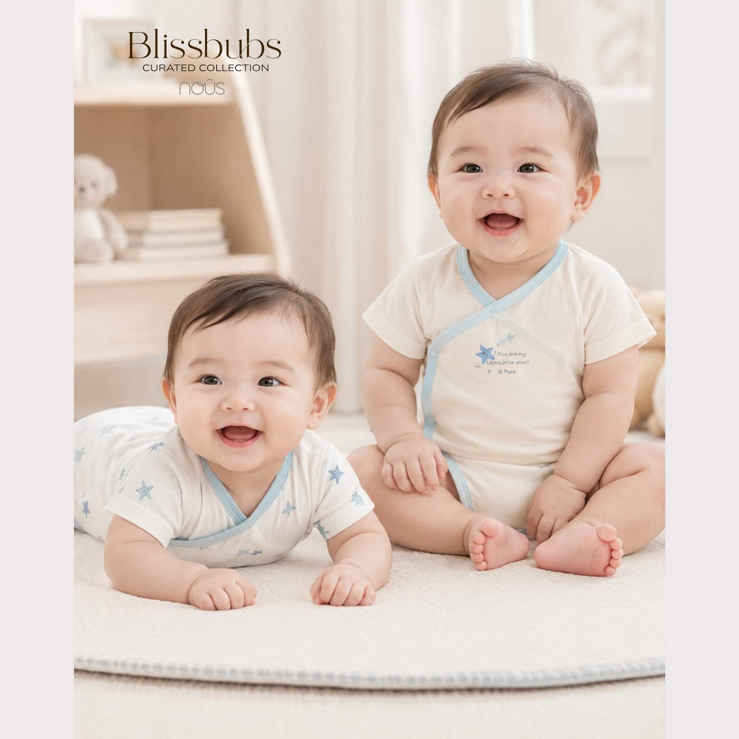 Starry Bodysuit Set | Soft Nu Petit Comfort for Precious Bubs
