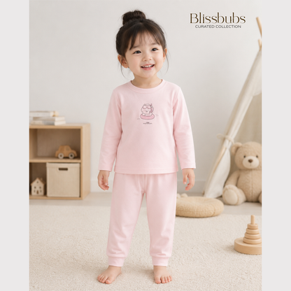 Smooth Touch Pink Float Long Set
