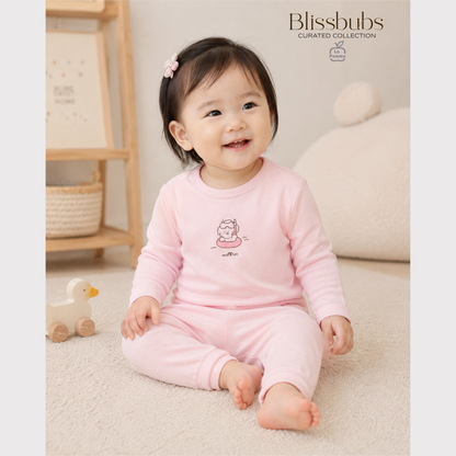 Smooth Touch Pink Float Long Set | Silky-Soft Signature Petit Comfort