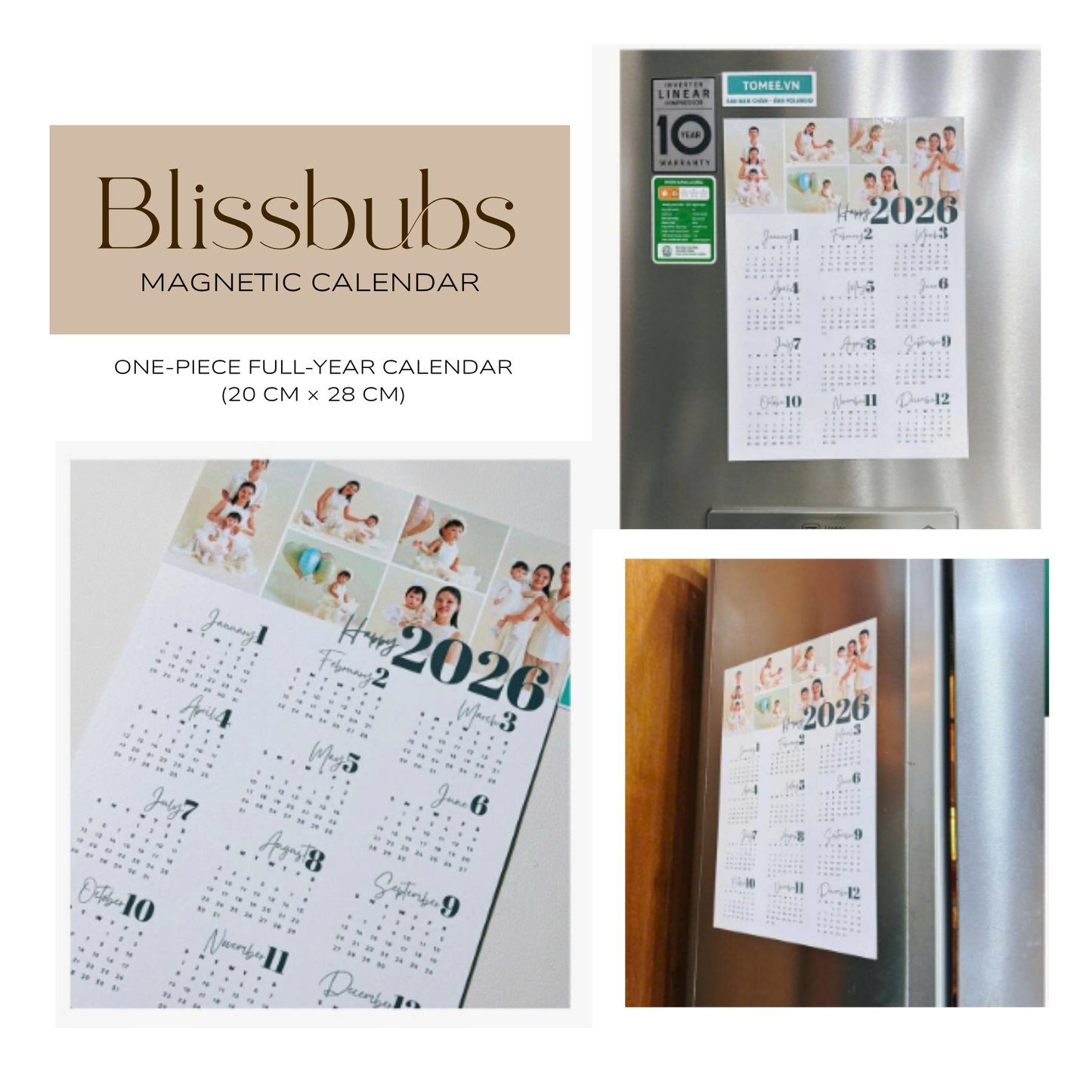 Personalized Magnetic Calendar