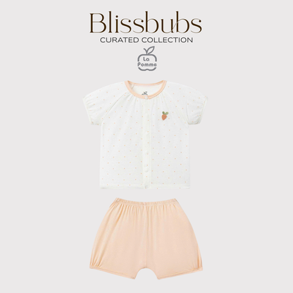 Strawberry Garden Short Set | Silky-Soft Comfort for Gentle Girls