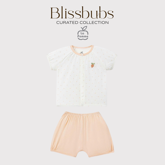 Strawberry Garden Short Set | Silky-Soft Comfort for Gentle Girls