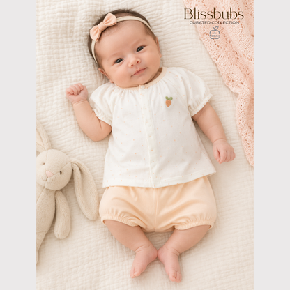 Strawberry Garden Short Set | Silky-Soft Comfort for Gentle Girls