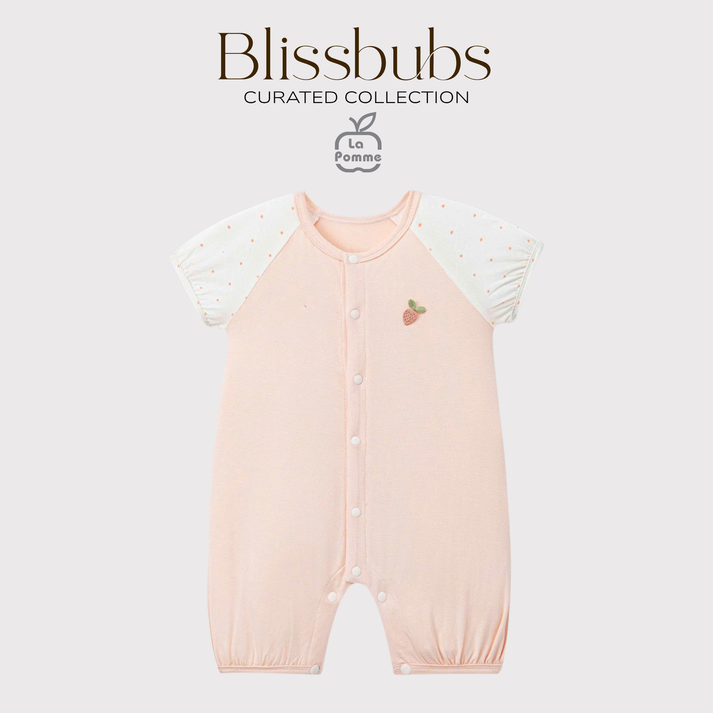 Strawberry Garden Romper | Silky-Soft Comfort for Gentle Girls
