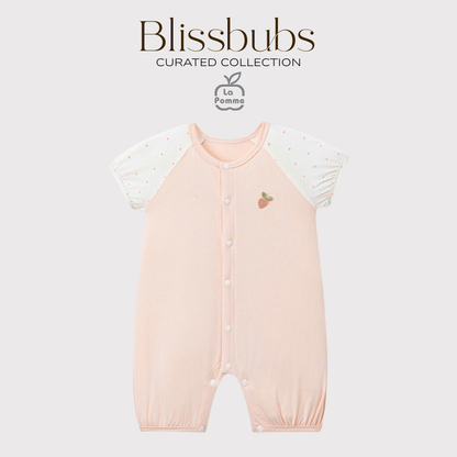 Strawberry Garden Romper | Silky-Soft Comfort for Gentle Girls