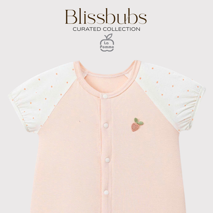 Strawberry Garden Romper | Silky-Soft Comfort for Gentle Girls