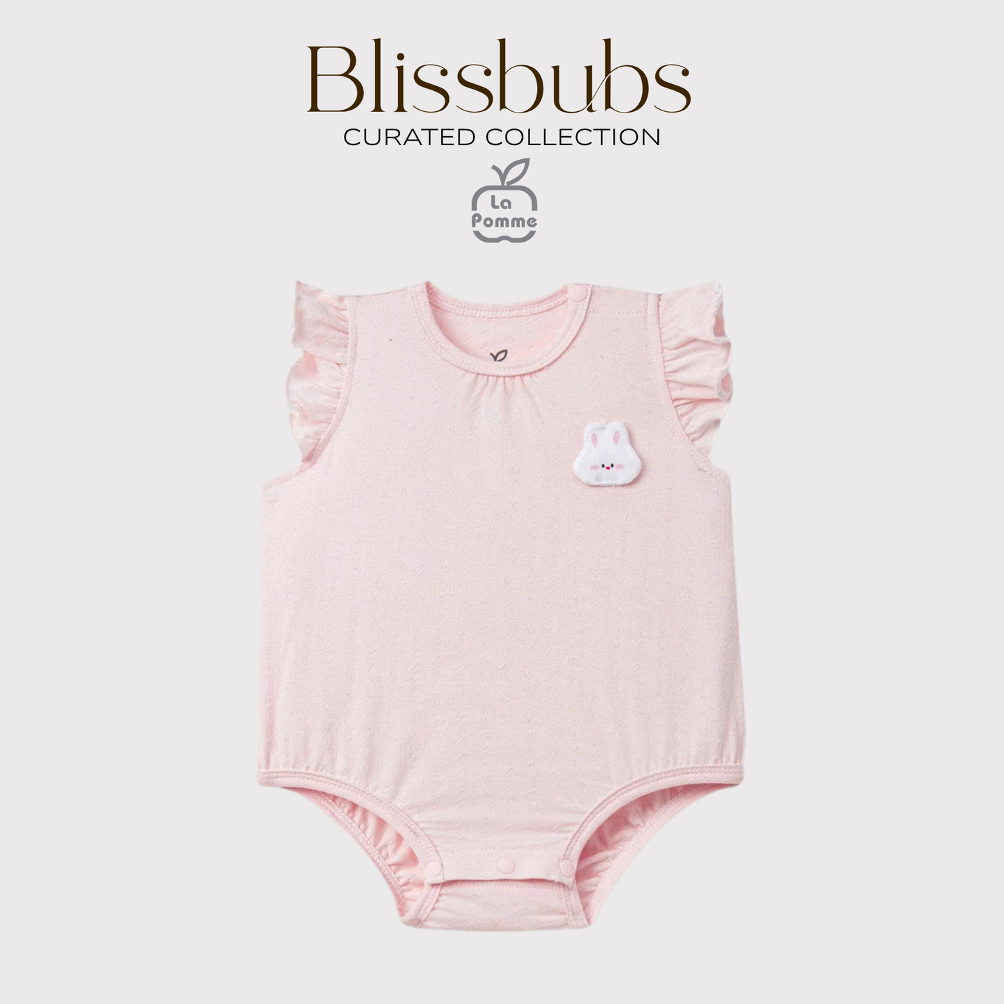 Bunny Blush Bodysuit Bloomer Set | Buttery-Soft Bamboo Cotton Comfort