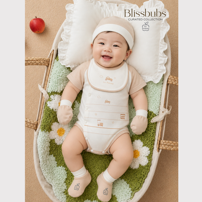 Dreamy Car Bodysuit | Silky-Soft Signature Petit Comfort for Little Bubs