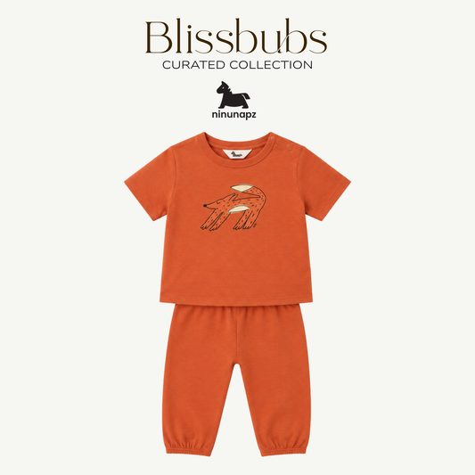 Napping Fox Long Set | Buttery-Soft Comfort for Cozy Little Adventures