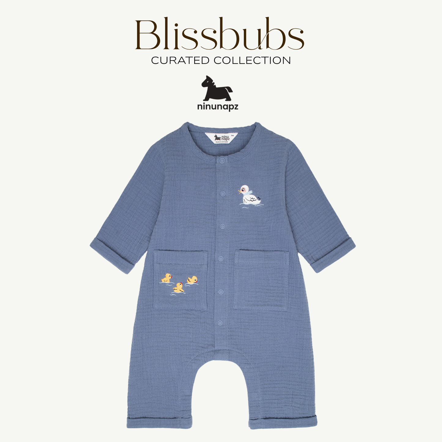 Quacky Crew Jumpsuit | Ultra-Soft Comfort for Aircon and Cooler Days