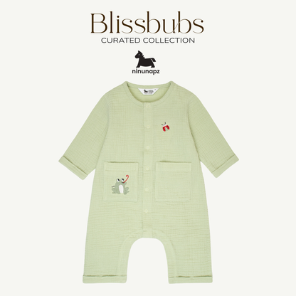 Froggy Bugsy Jumpsuit | Ultra-Soft Comfort for Aircon and Cooler Days