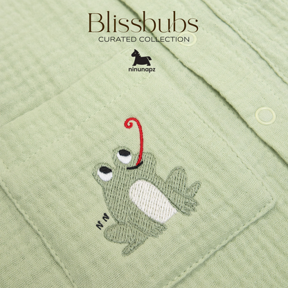 Froggy Bugsy Jumpsuit | Ultra-Soft Comfort for Aircon and Cooler Days
