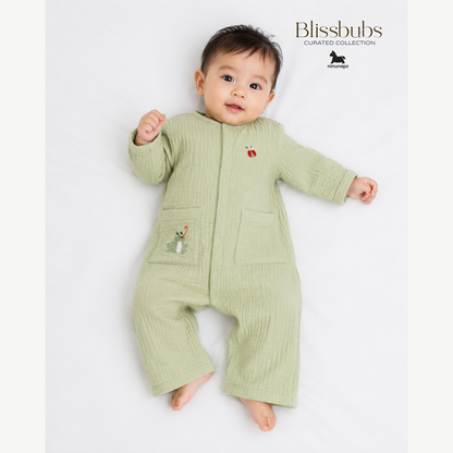 Froggy Bugsy Jumpsuit | Ultra-Soft Comfort for Aircon and Cooler Days