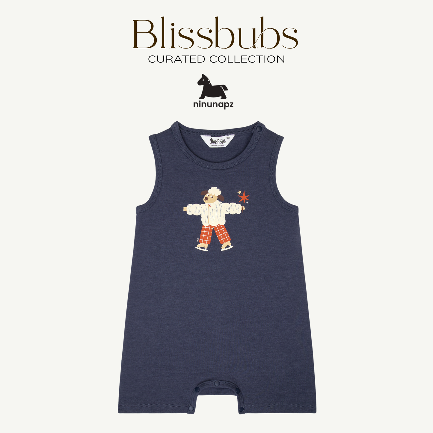 Woolly on Wheels Romper | Buttery-Soft Comfort for Sunny Little Days